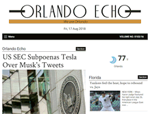 Tablet Screenshot of orlandoecho.com